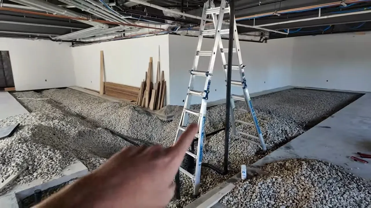 Dental Office Drain Layout Under Construction for Emergency Plumber in Ennis, TX in Ennis, Texas.